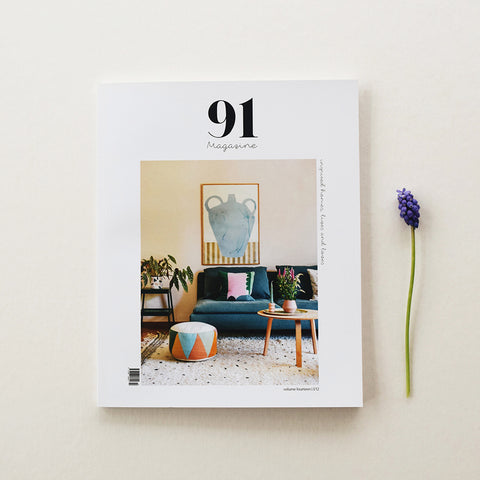 91 Magazine Issue 14 is an independent interiors and lifestyle magazine.  Magazine with spring flower.