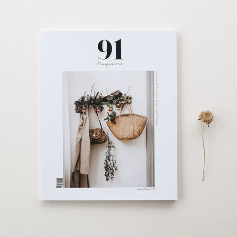 91 Magazine Issue 15 is an independent interiors and lifestyle magazine. Magazine with seed head.