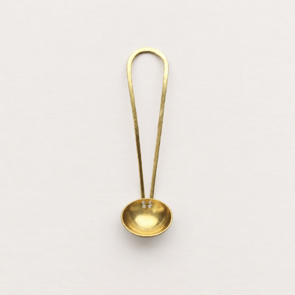 Handmade brass and silver teaspoon by raz|maker