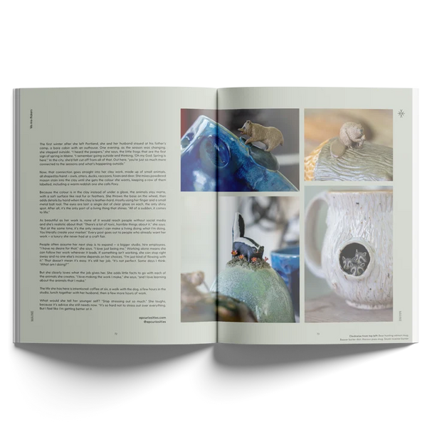 Brooke Knippa Ceramic artworks featured in We Are Makers Edition Nineteen in Maine