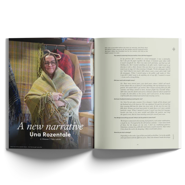 Weaver Una Rozentale featured in We Are Makers Edition Nineteen in Latvia