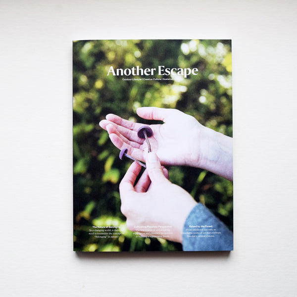 Another Escape magazine is an outdoor lifestyle, creative culture and sustainable living journal that celebrates the stories of passionate people inspired by nature. Issue 13, the Belonging Volume takes a planetary perspective to reflect on the significance of our existence and that of the intricate network of ecosystems we inhabit.
