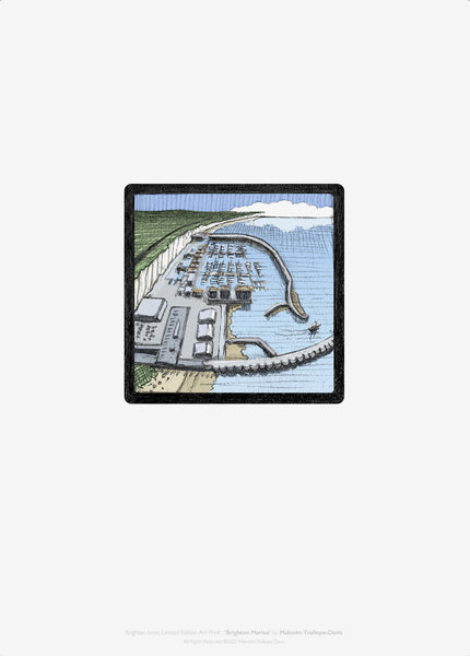 A3 Brighton Marina limited edition fine art print by Malcolm Trollope-Davis
