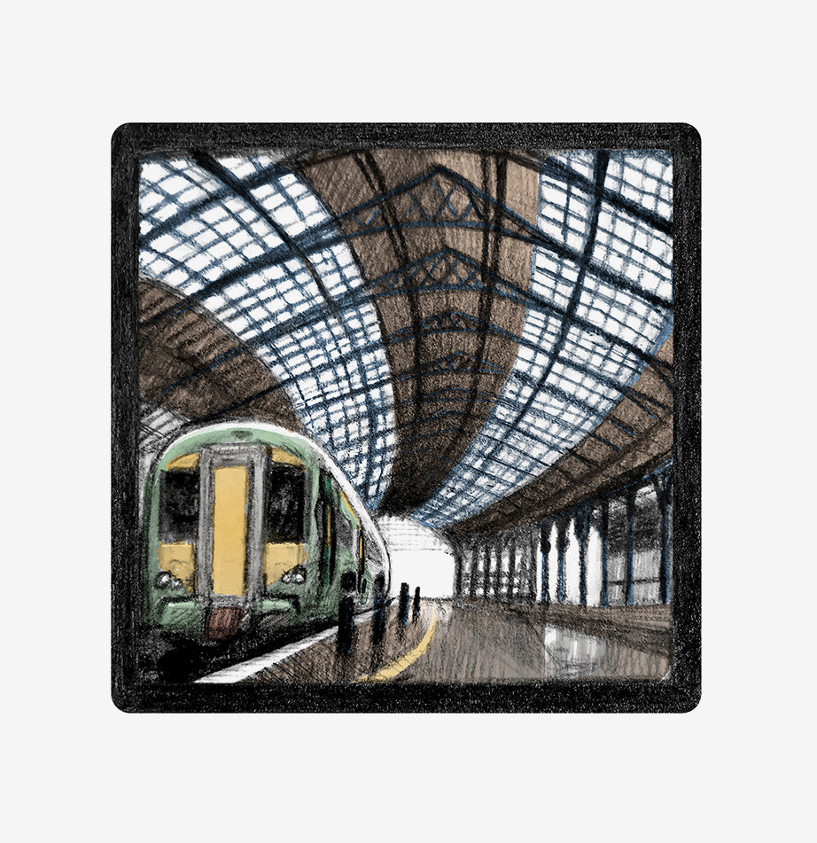 Brighton Station limited edition fine art print by Malcolm Trollope-Davis