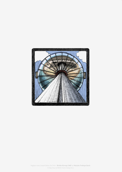 A3 Brighton i360 limited edition fine art print by Malcolm Trollope-Davis