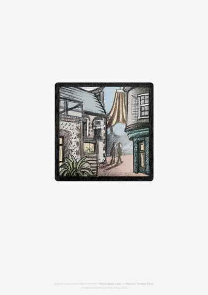 A3 Hanningtons Lane limited edition fine art print by Malcolm Trollope-Davis