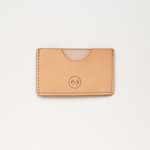 Natural leather billfold wallet handcrafted by Paula Kirkwood. Made from a luxurious, supple, Italian vegetable tanned leather.