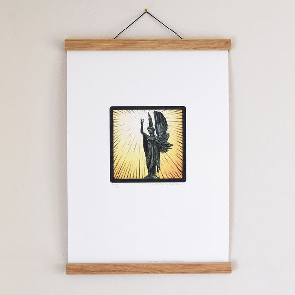 Peace Statue Brighton limited edition fine art print by Malcolm Trollope-Davis