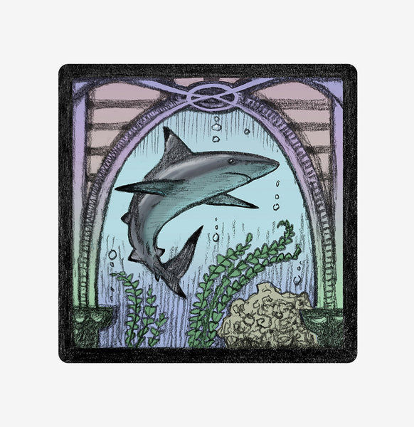 Sea Life Centre Brighton limited edition fine art print featuring a shark, by Malcolm Trollope-Davis