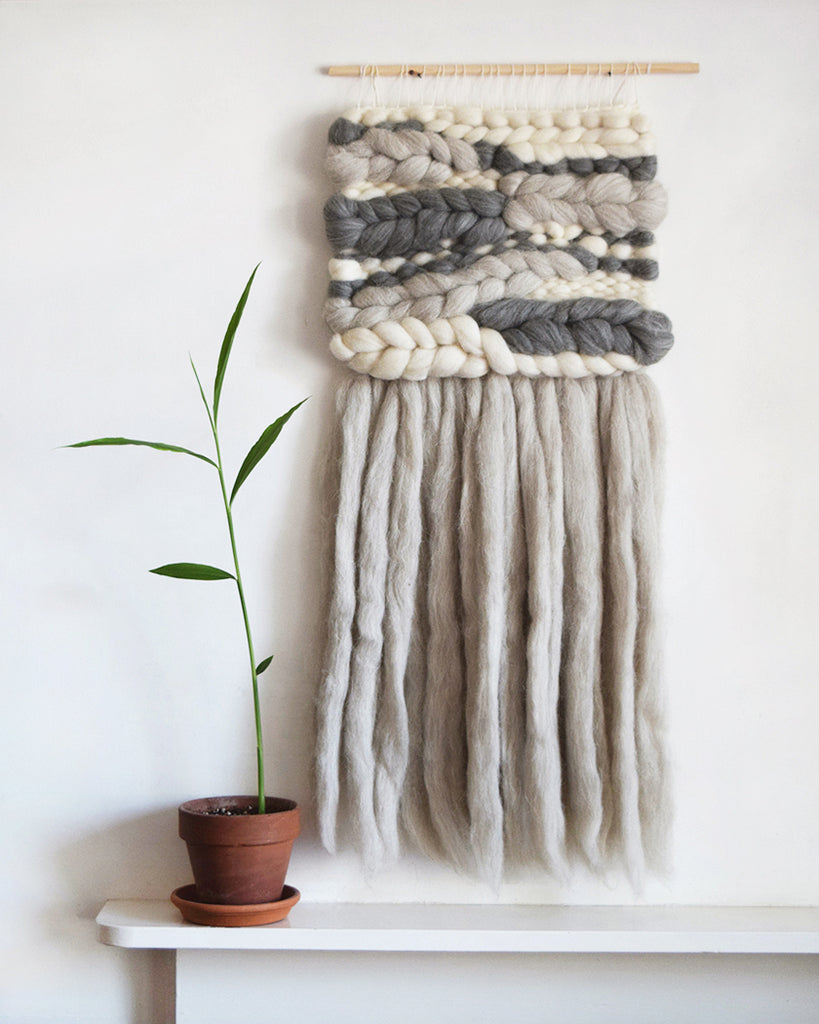 Woven Wall Hanging Handmade by Nest Burrow UK Lewes Map Store
