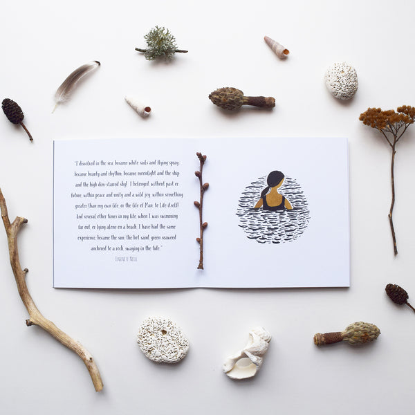 A lovely introduction to the wonderful world of wild swimming. The book is written by Flora Jamieson, a stained glass designer, maker and painter, who also loves wild swimming, and illustrated by artist Gemma Koomen, who loves using gouache and ink for her work. 