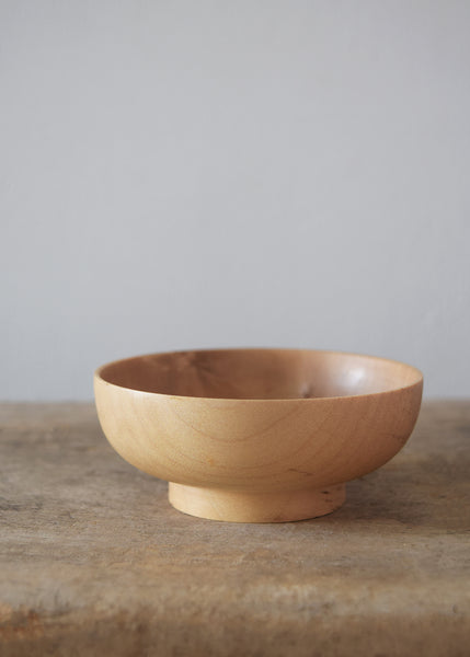 Handcrafted Wooden Mini Bowl by Selwyn House. These pretty and delicately-thin hand-turned Sycamore mini bowls have such a lot of uses around the home, from holding salt & spices in the kitchen to taking a place on the dressing table for rings. Each one is turned from pale English Sycamore, then finished in a food-safe hard wax oil.