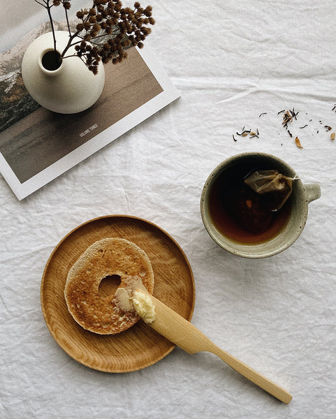 Crafted to sit comfortably in the hand with a simple, modern design, these wooden butter knives by Selwyn House are a joy to use, for morning toast or with bread at the dinner table. Made from English Birch, each knife has its own characteristics and colour varies, as is expected from a natural product. Finished in tung oil, made from the nut of the tung tree.