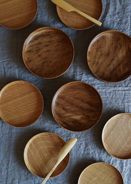 Each of these wooden trays by Selwyn House has been hand-turned from a single piece of solid Brown Oak, and finished in food-safe Danish Oil. With a weighty base but delicate edges, they're as useful as they are beautiful.